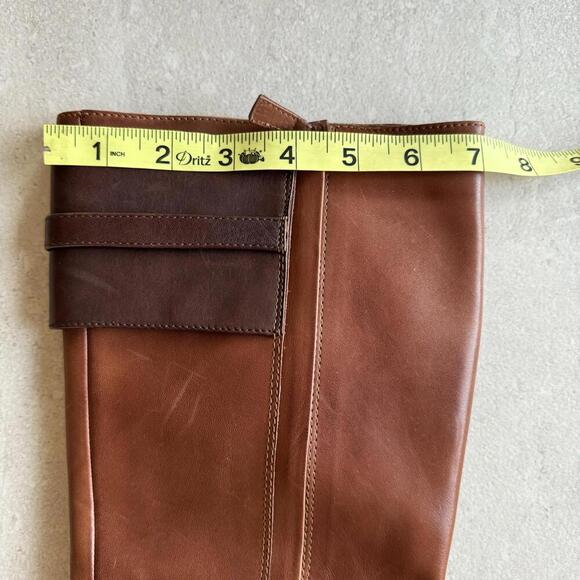 Cole Haan Air Chestnut Leather Knee High Boots Size 7B - Picture 8 of 11